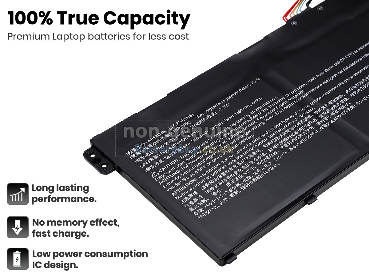 replacement battery for Acer AP18C4K