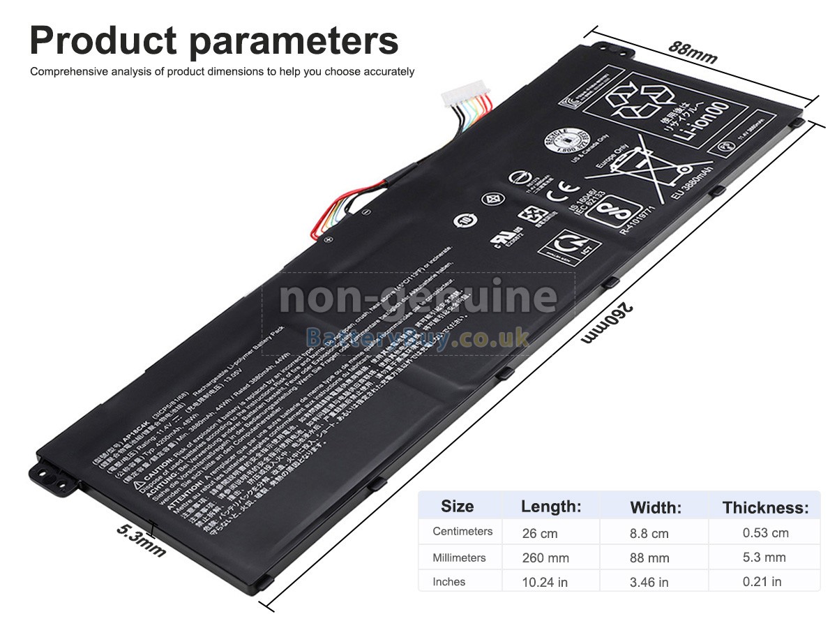 replacement battery for Acer AP18C4K
