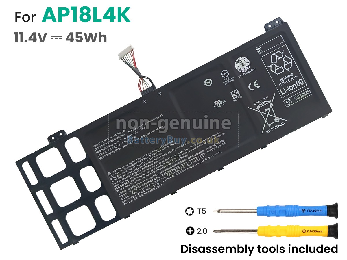replacement battery for Acer AP18L4K