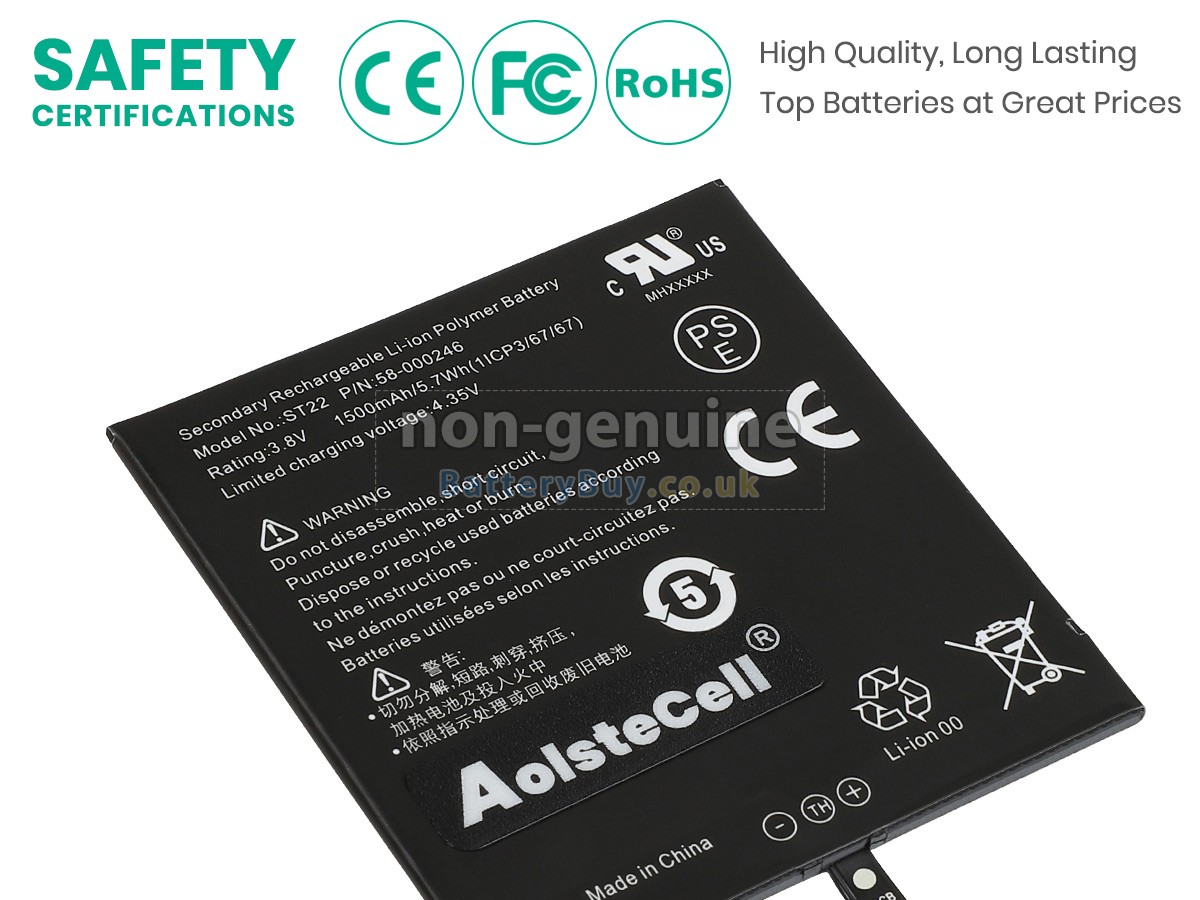 replacement battery for Amazon 58-000194