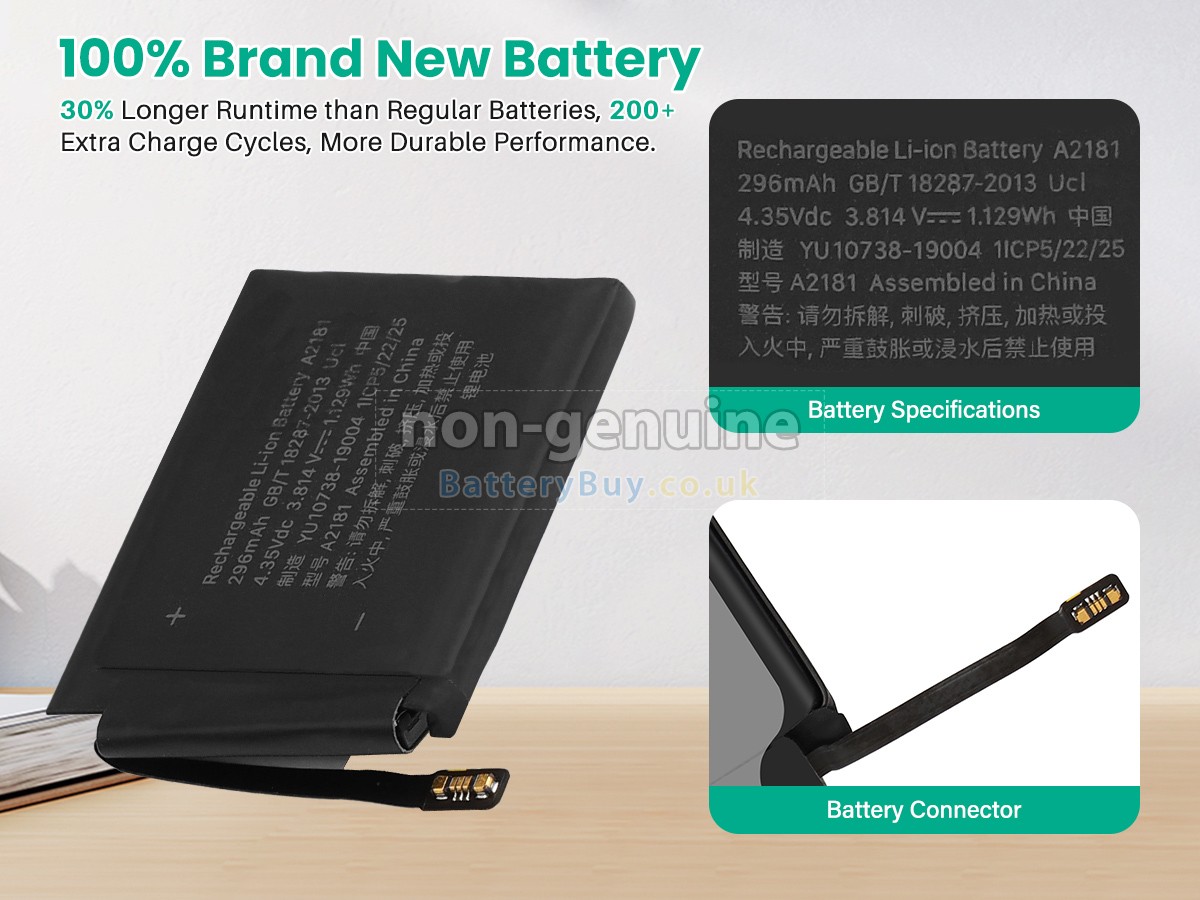 replacement battery for Apple WATCH SE NIKE GPS 44MM