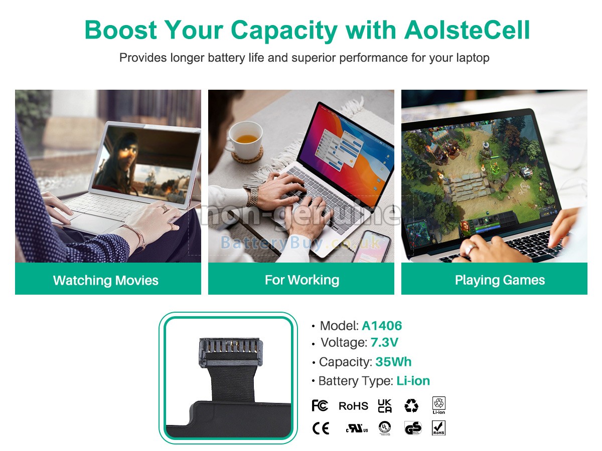 replacement battery for Apple MacBook Air 11.6 inch MD214LL/A