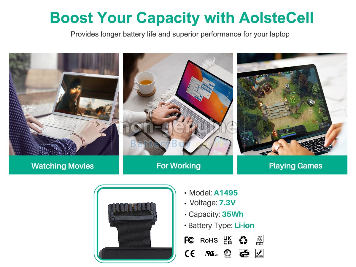 replacement battery for Apple MacBook Air 11.6 inch MD223LL/A