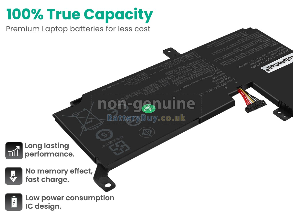 replacement battery for Asus B31N1708