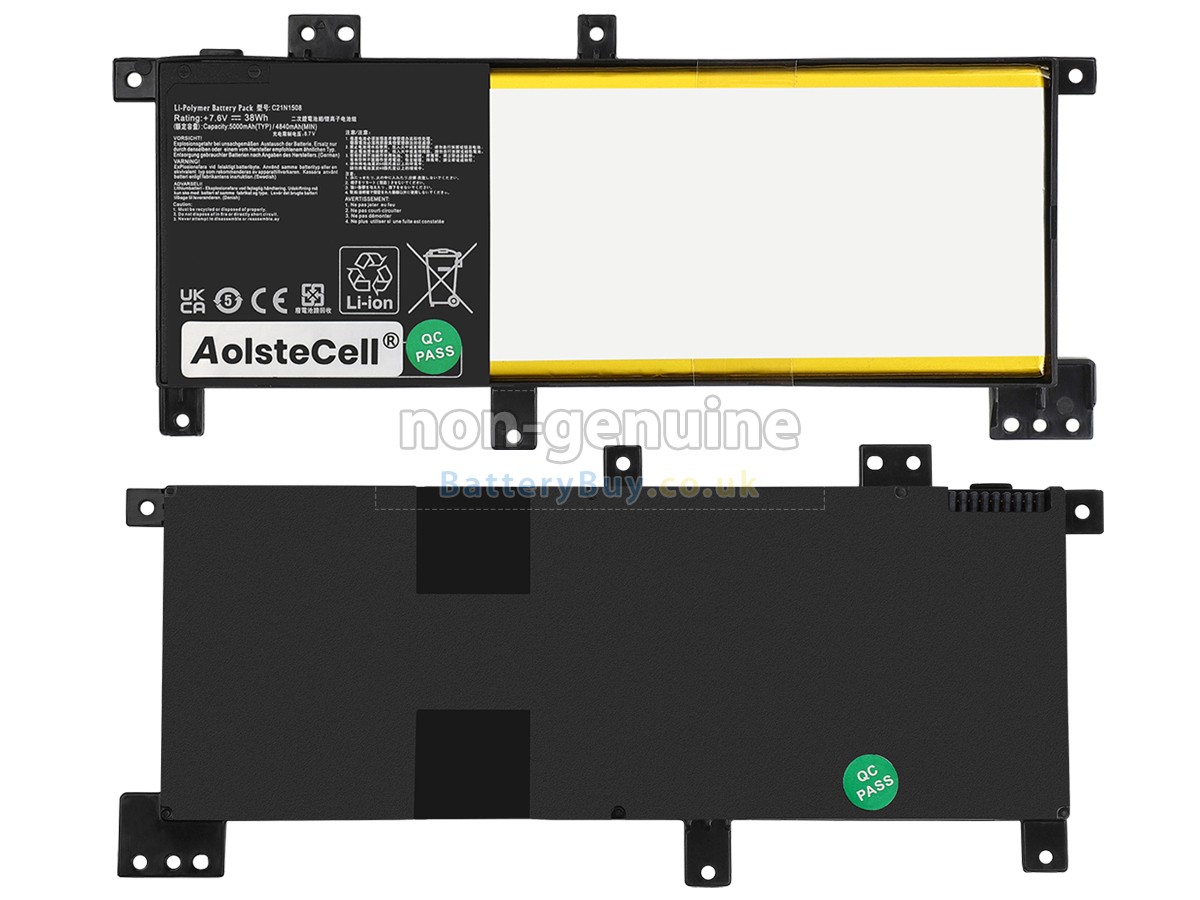 replacement battery for Asus VivoBook R457UF