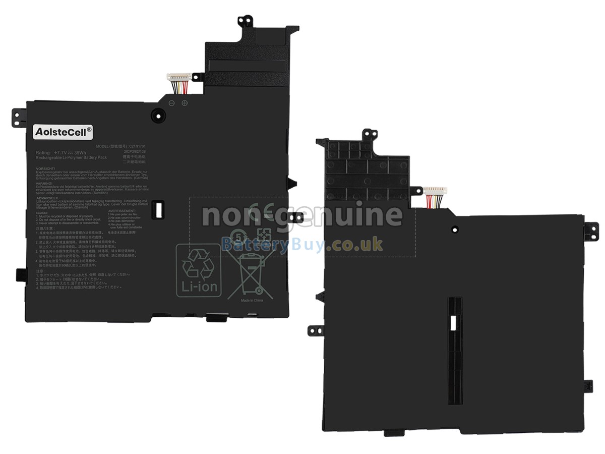 replacement battery for Asus C21N1701