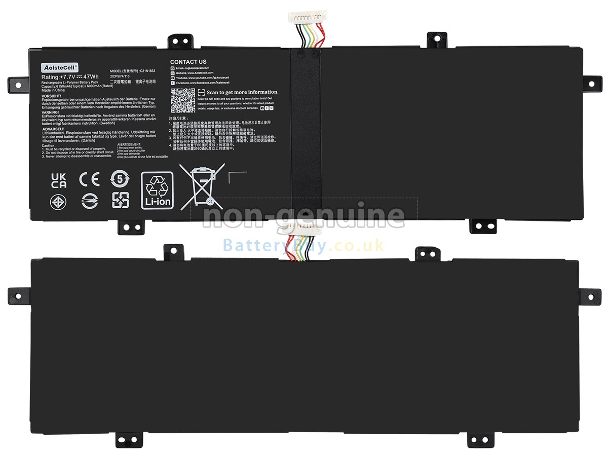 replacement battery for Asus ZenBook UX431FL-AN007T