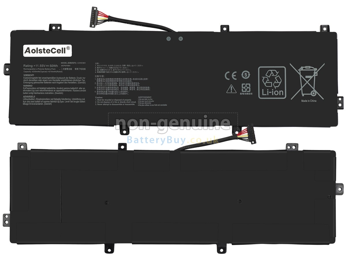 replacement battery for Asus C41N1832(4ICP6/60/72)