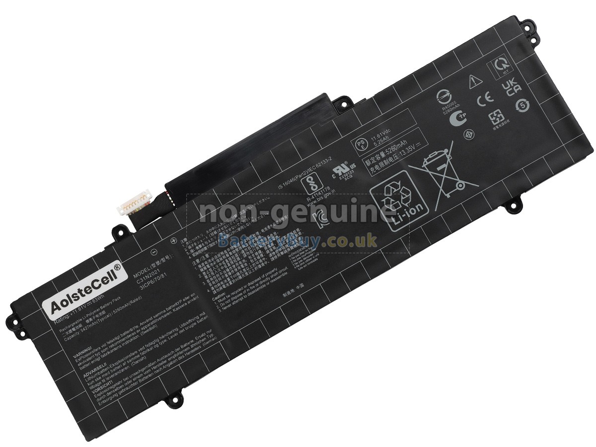 replacement battery for Asus ZenBook 14X OLED UX5400EG