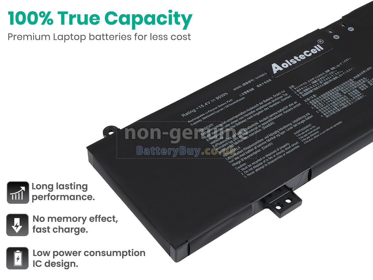 replacement battery for Asus Rog STRIX G17 G713RS-KH005W