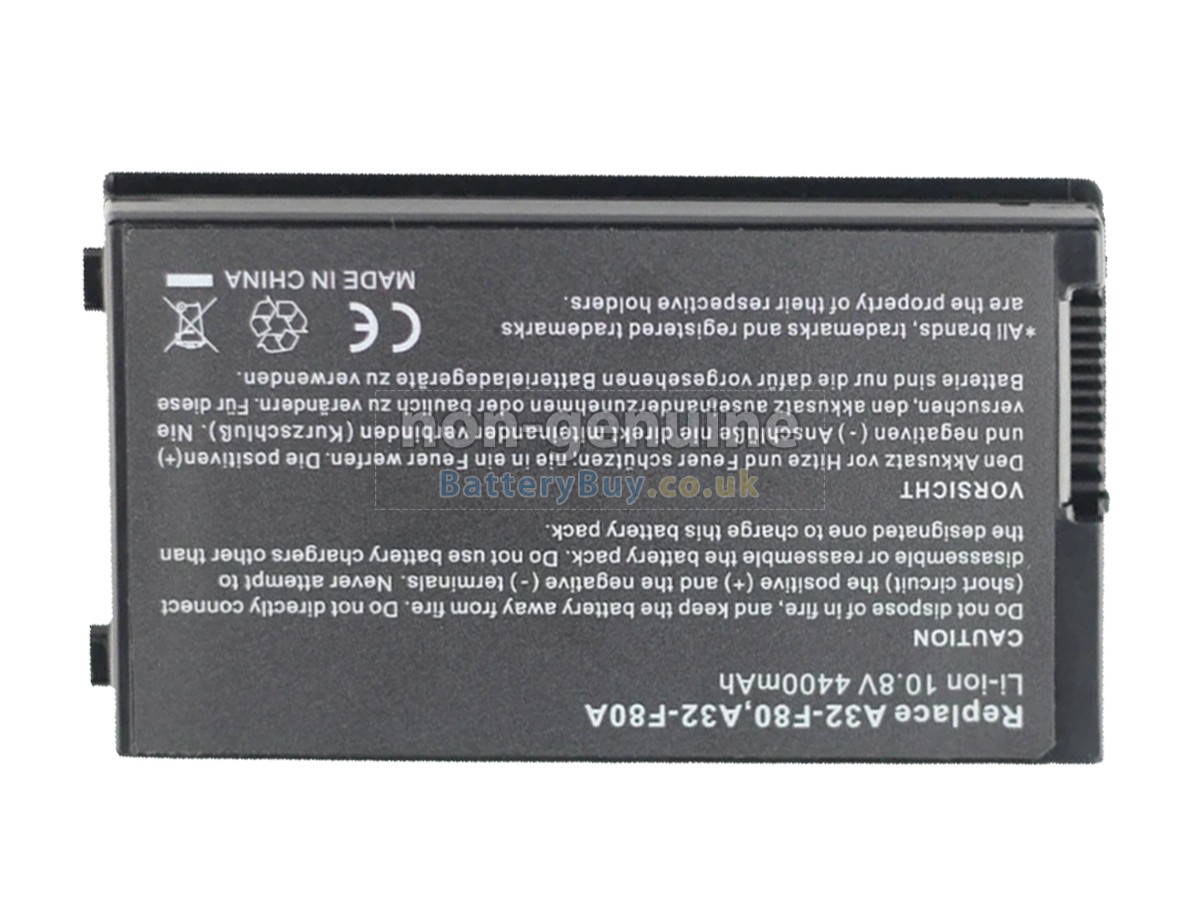 replacement battery for Asus X82S
