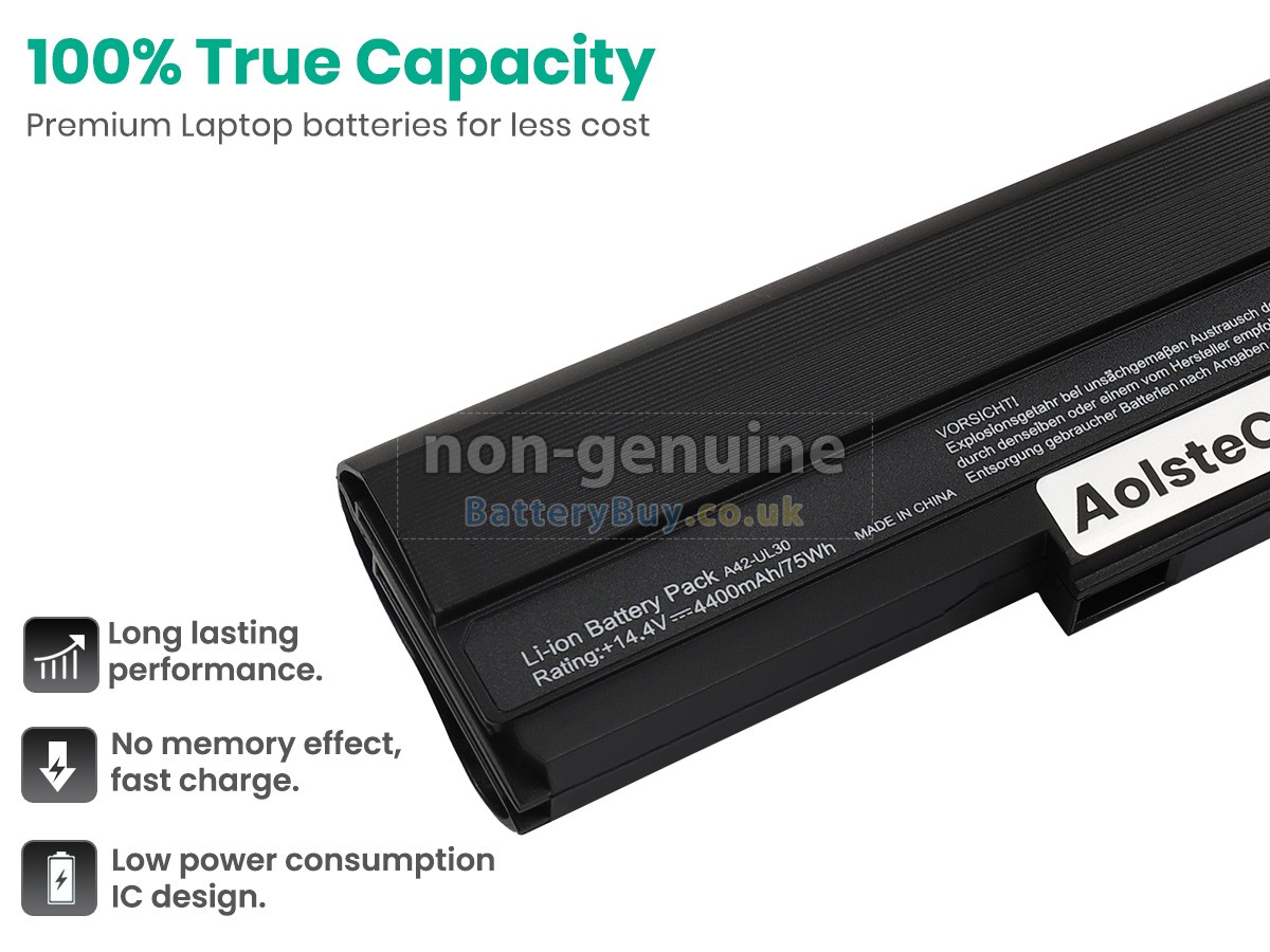 replacement battery for Asus A41-UL30