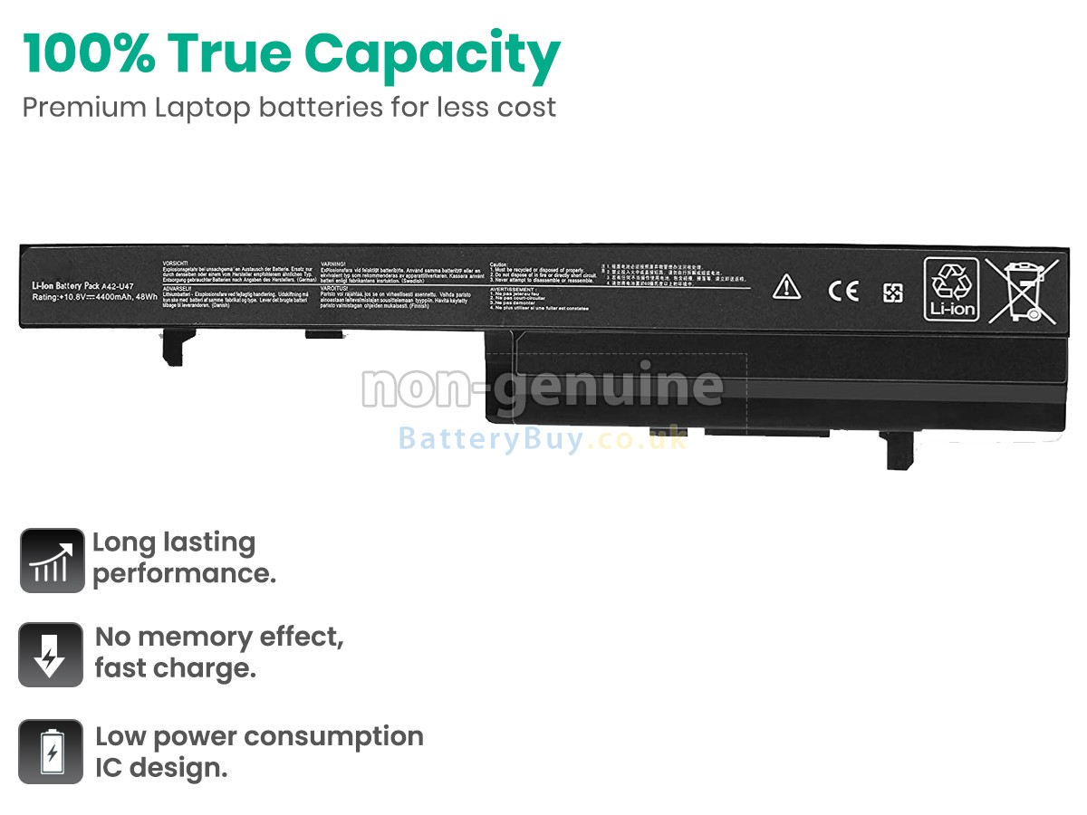 replacement battery for Asus U47V