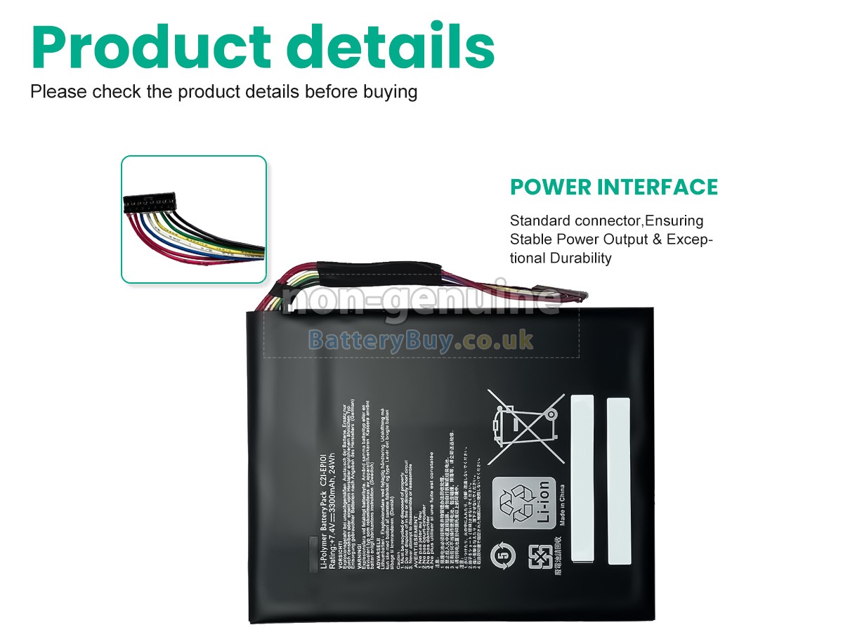replacement battery for Asus TF101-X1 16GB