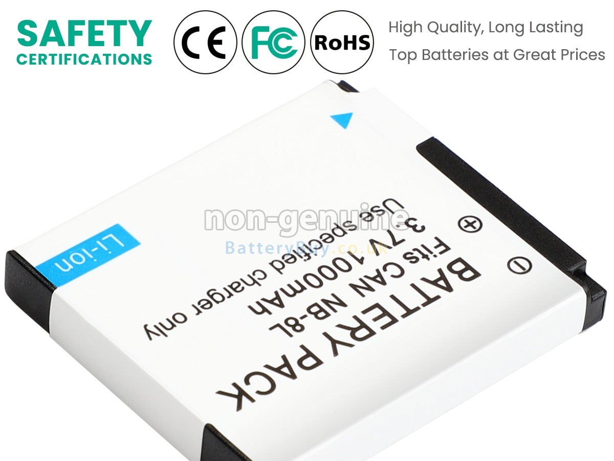 replacement battery for Canon 4267B002