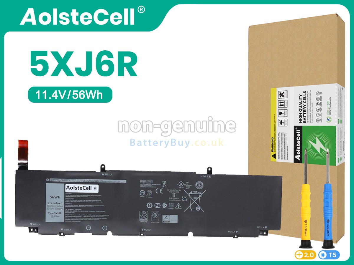 replacement battery for Dell 5XJ6R