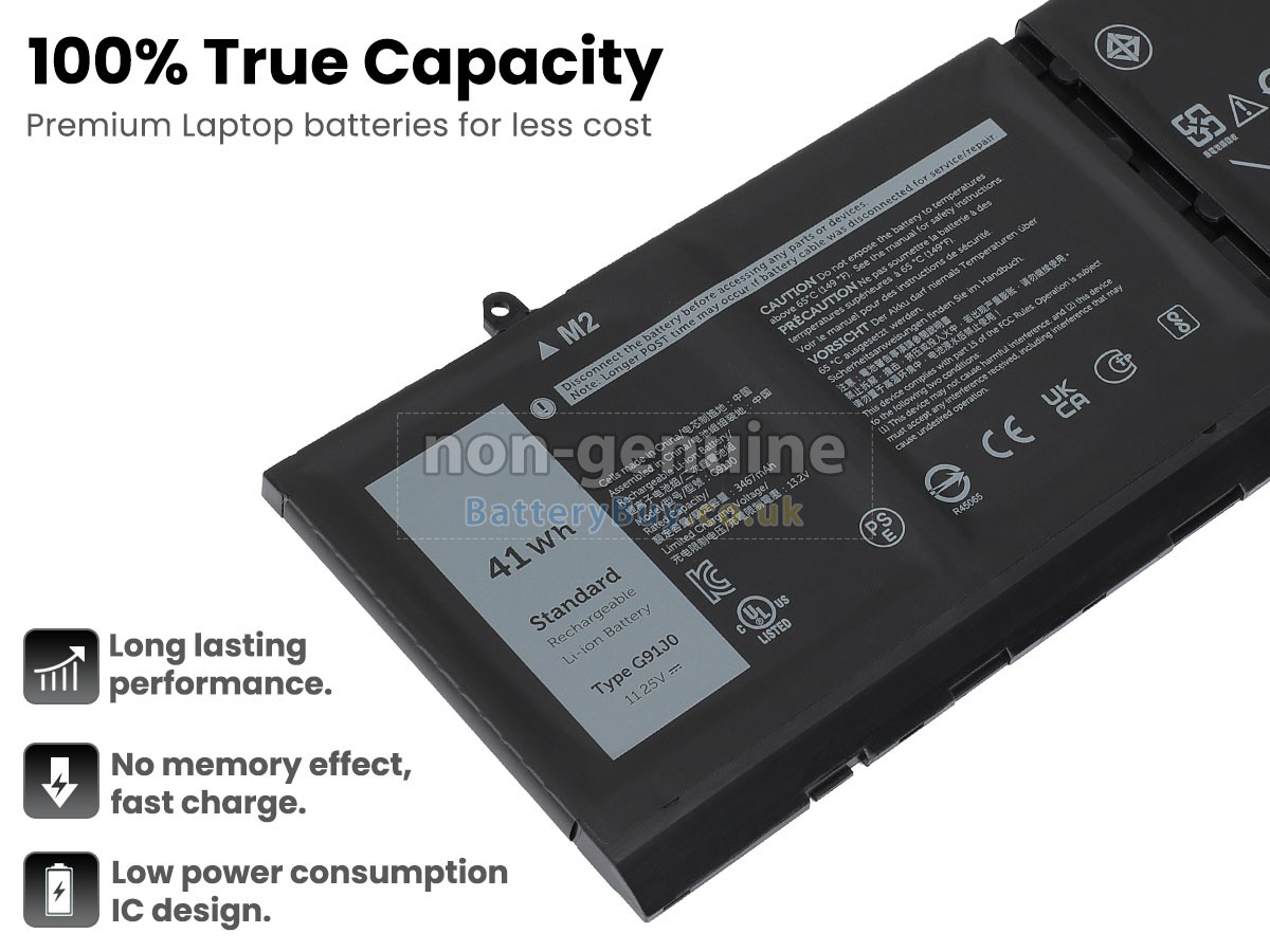 replacement battery for Dell G91J0