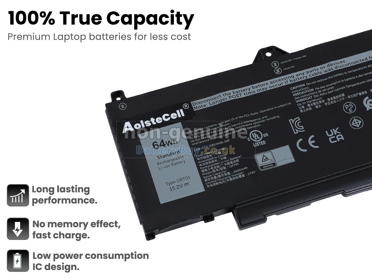 replacement battery for Dell 05RGW