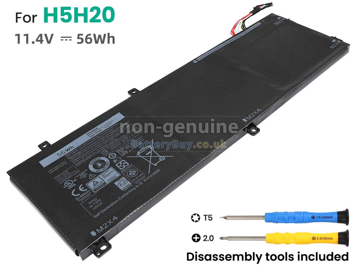 replacement battery for Dell H5H20