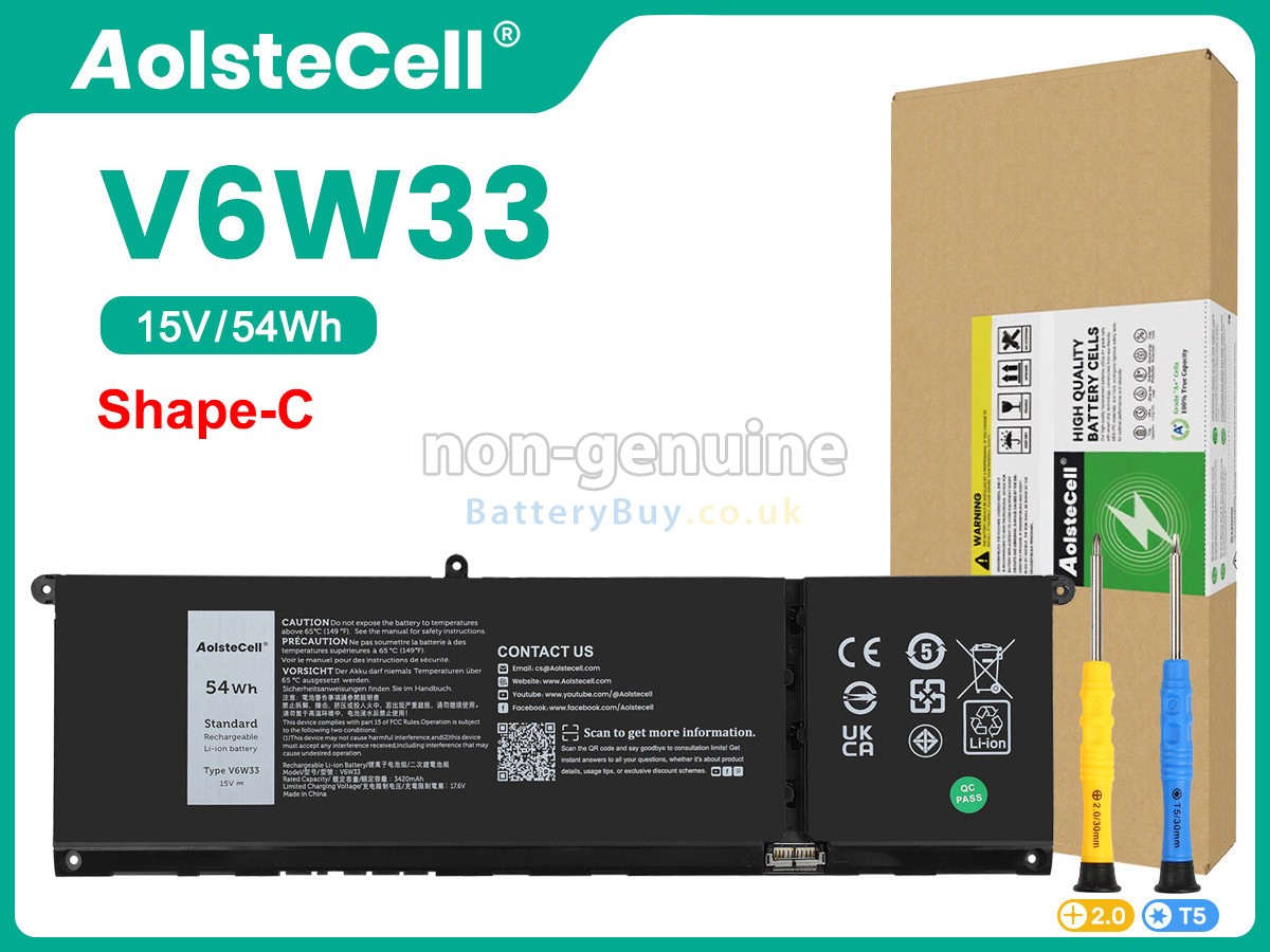 replacement battery for Dell P106F