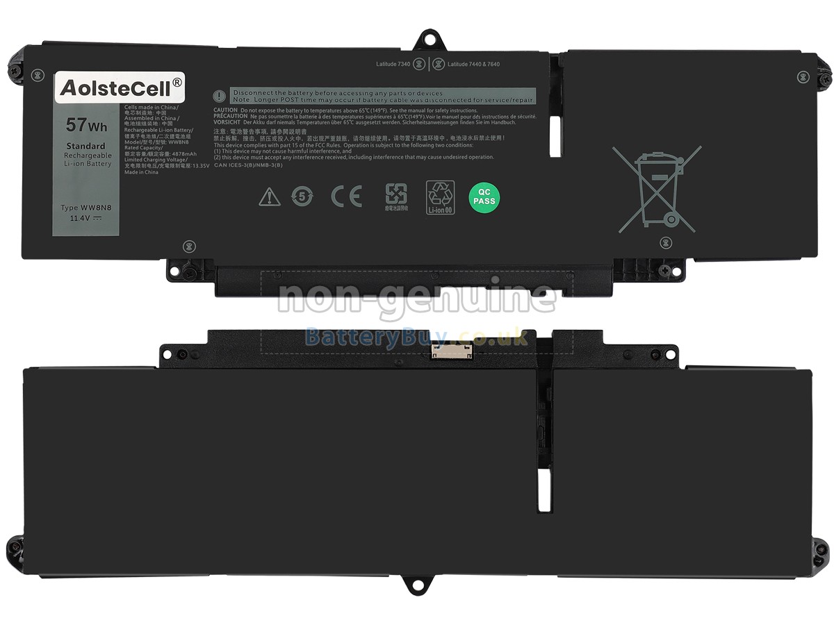 replacement battery for Dell P176G001