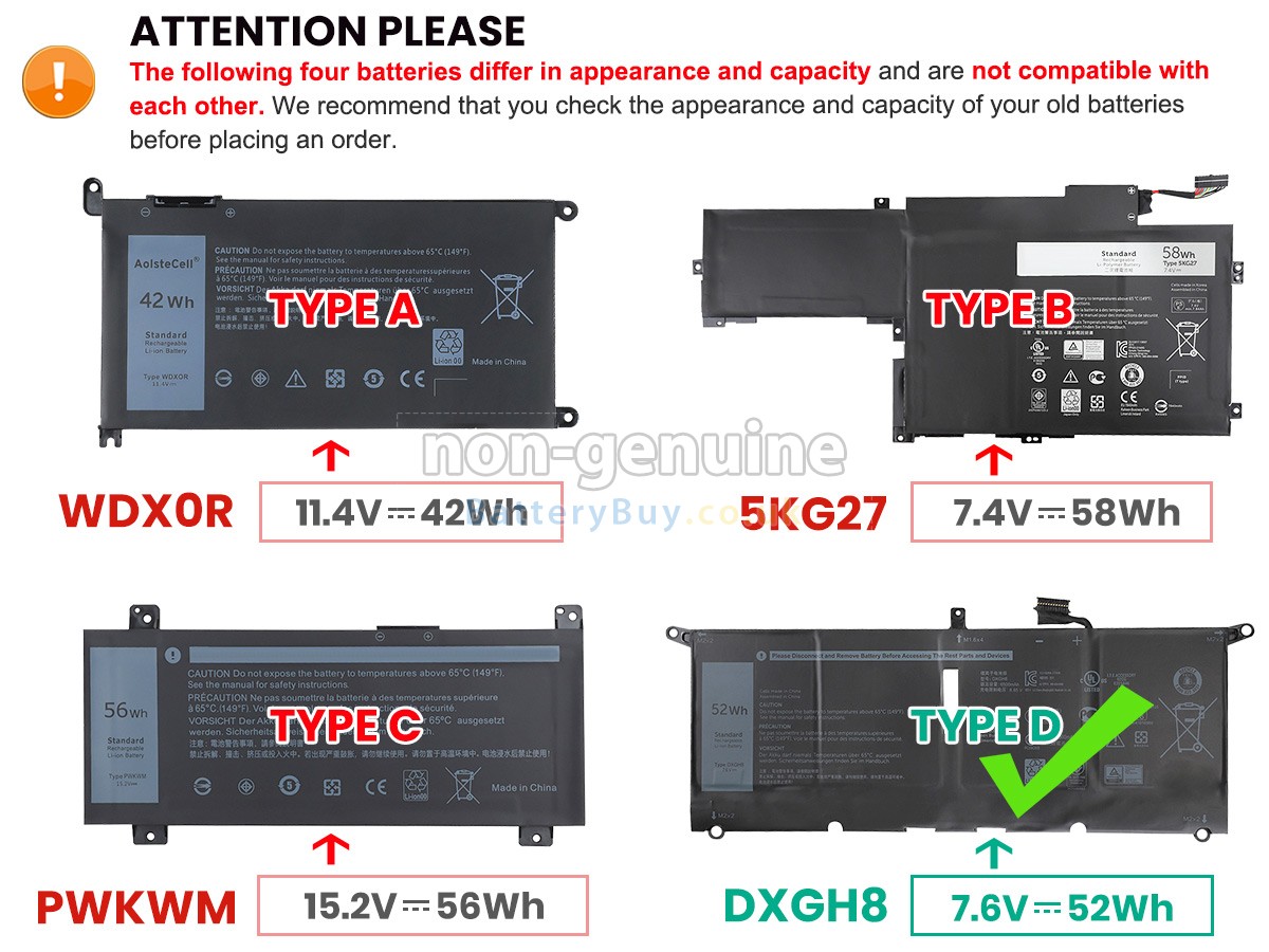 replacement battery for Dell Inspiron 14 7000