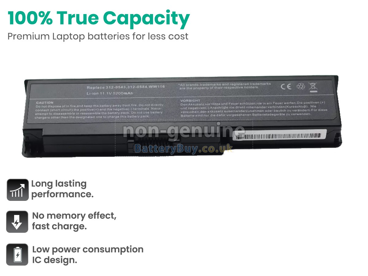 replacement battery for Dell Vostro 1420