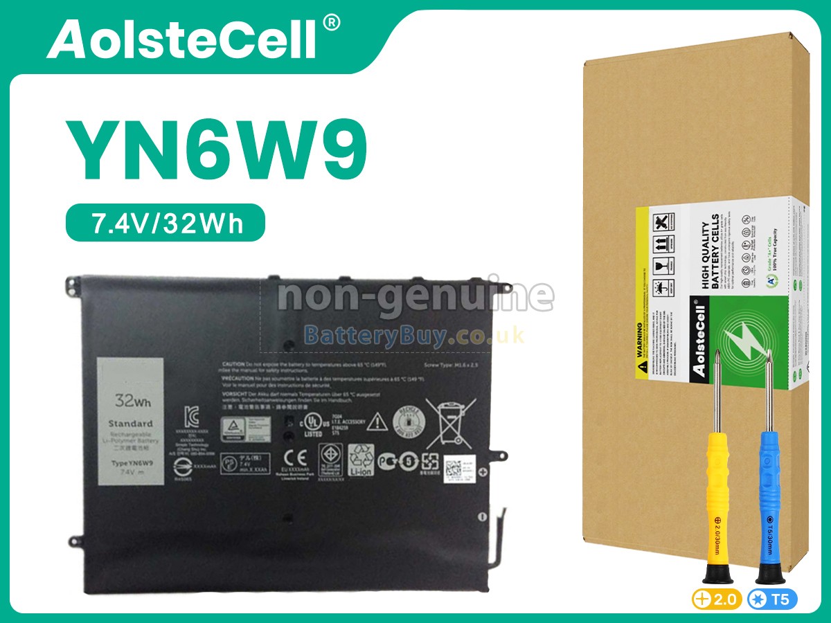 replacement battery for Dell YN6W9