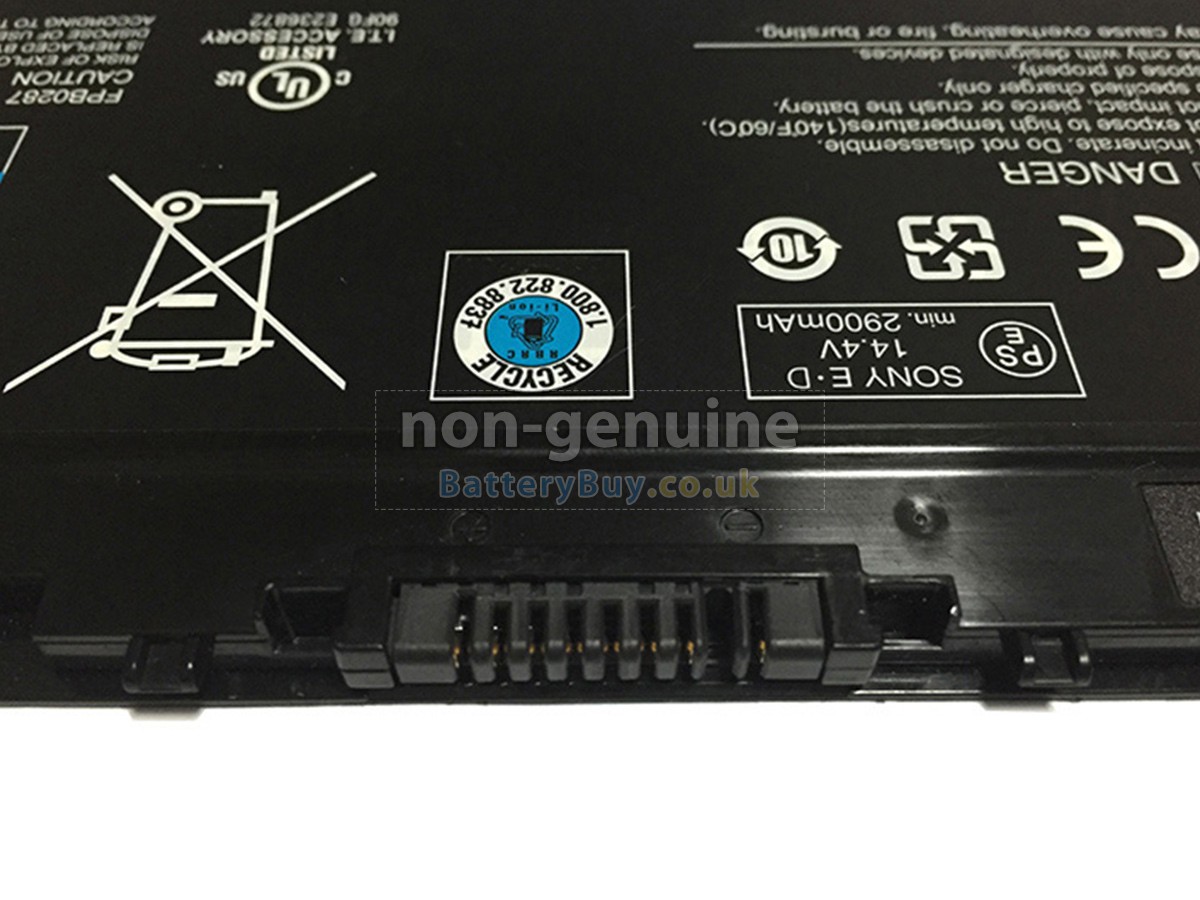 replacement battery for Fujitsu FMVNBP221