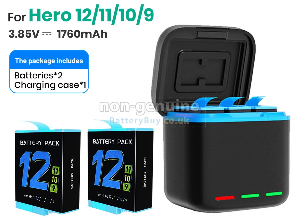 replacement battery for GoPro ENDURO HERO 12