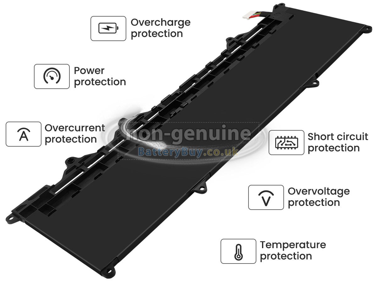 replacement battery for HP EP02038XL