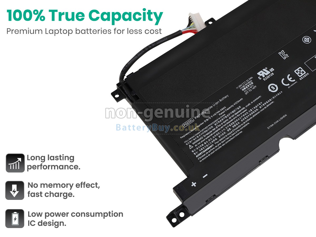 replacement battery for HP PG03