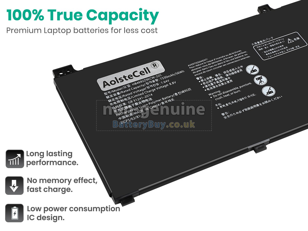 replacement battery for Huawei MATEBOOK D 14 (2020)