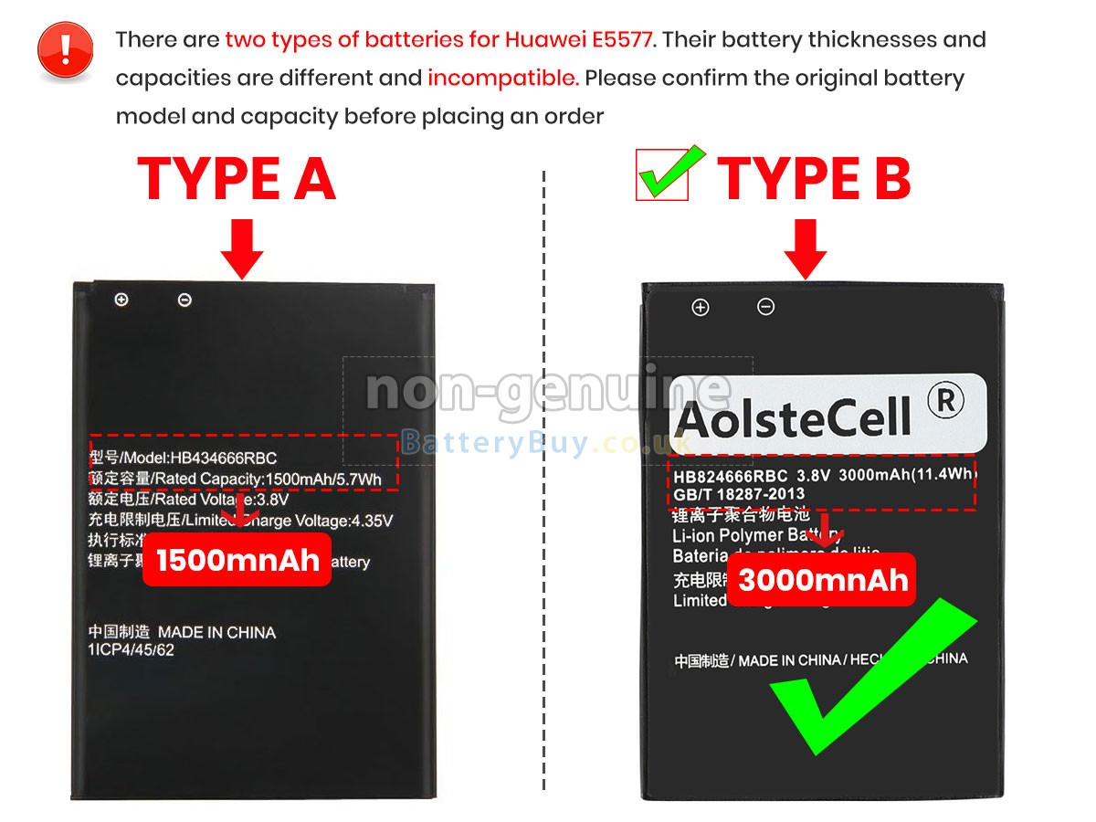 replacement battery for Huawei E5577S-321