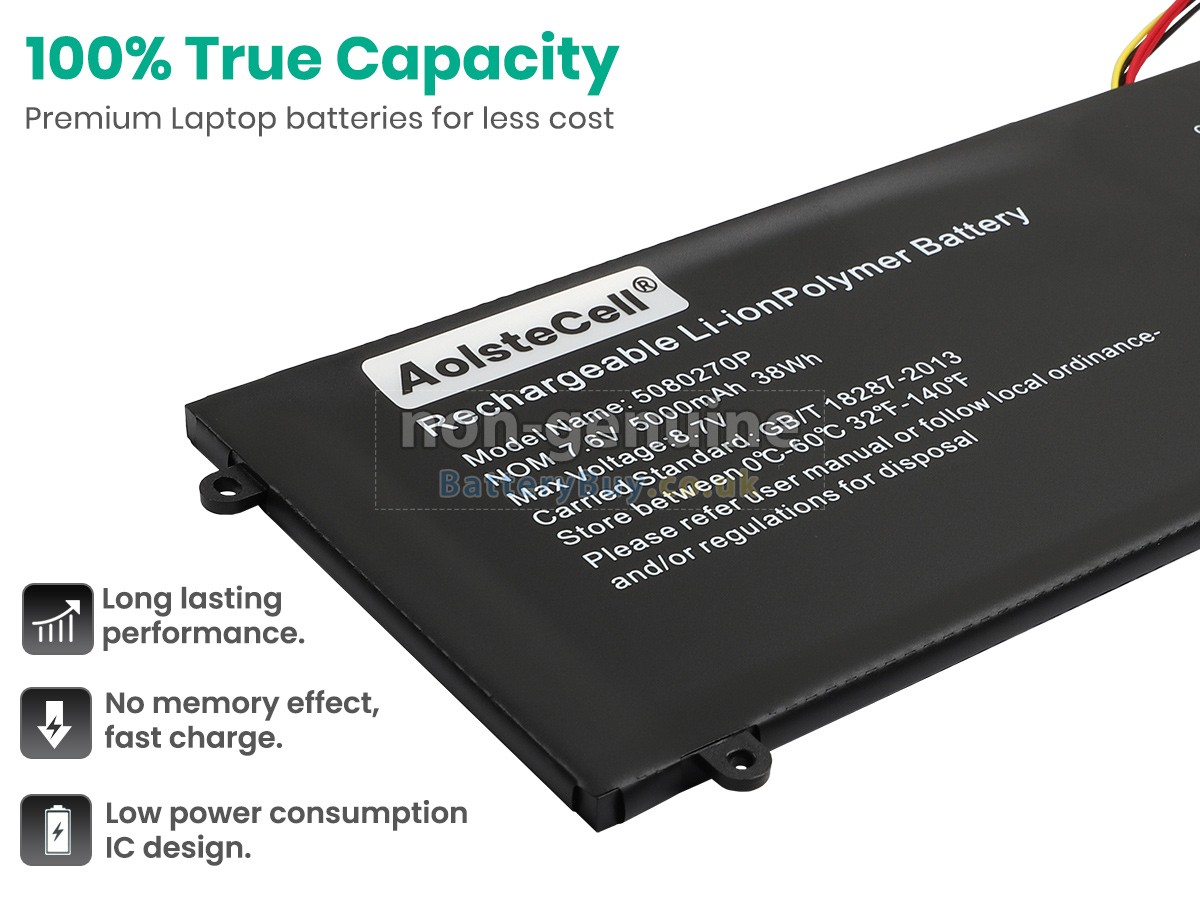 replacement battery for Jumper 5080270P