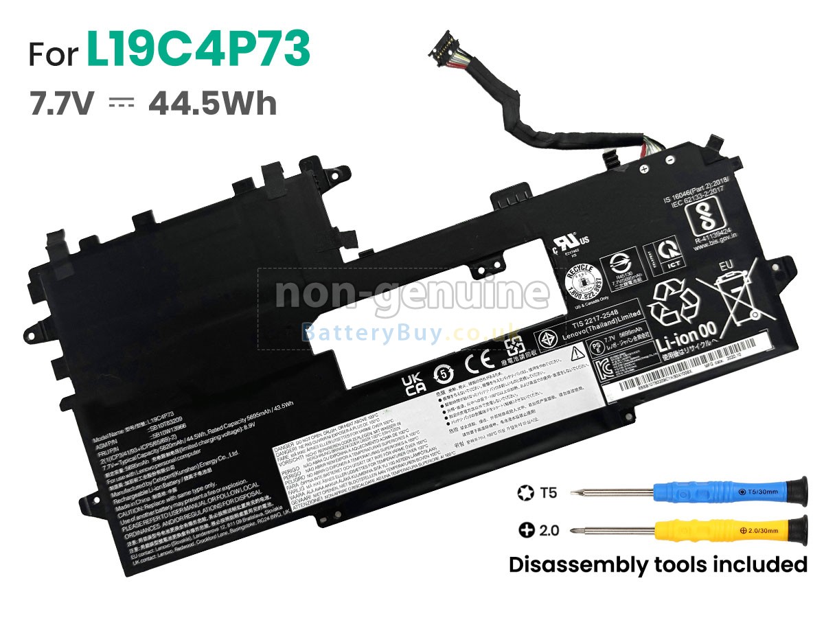 replacement battery for Lenovo L19C4P73