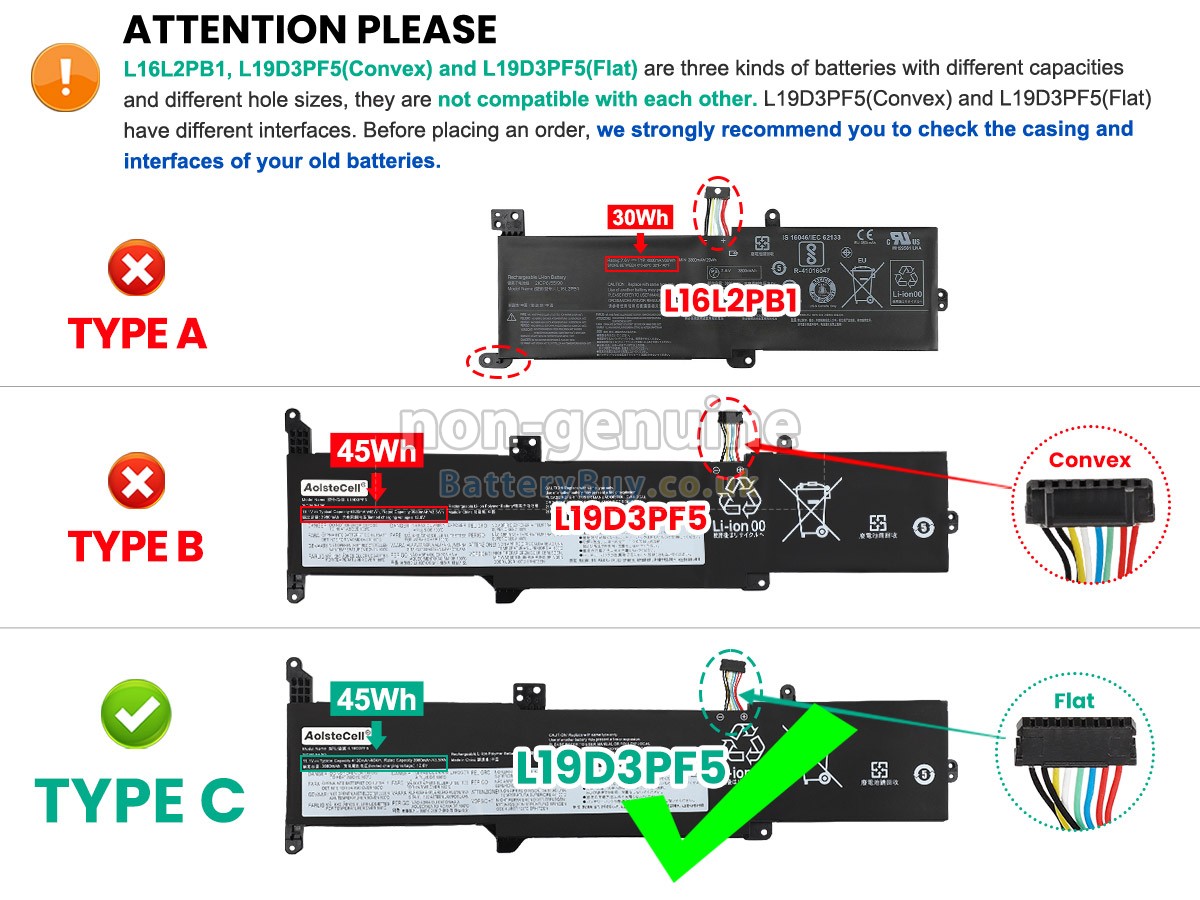 replacement battery for Lenovo IdeaPad 3-15ITL05-81X8002KFR