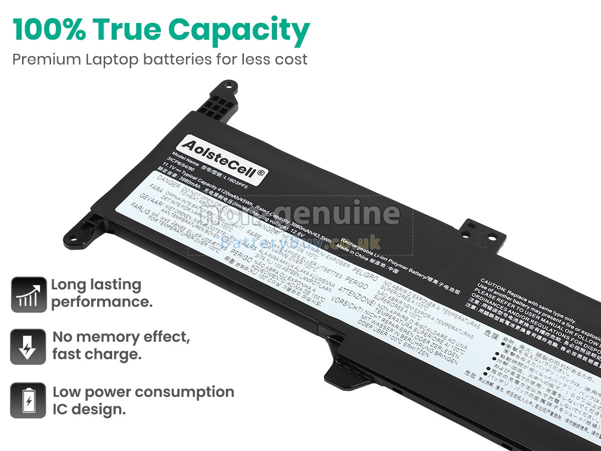 replacement battery for Lenovo IdeaPad 3-15ITL05-81X8002KFR