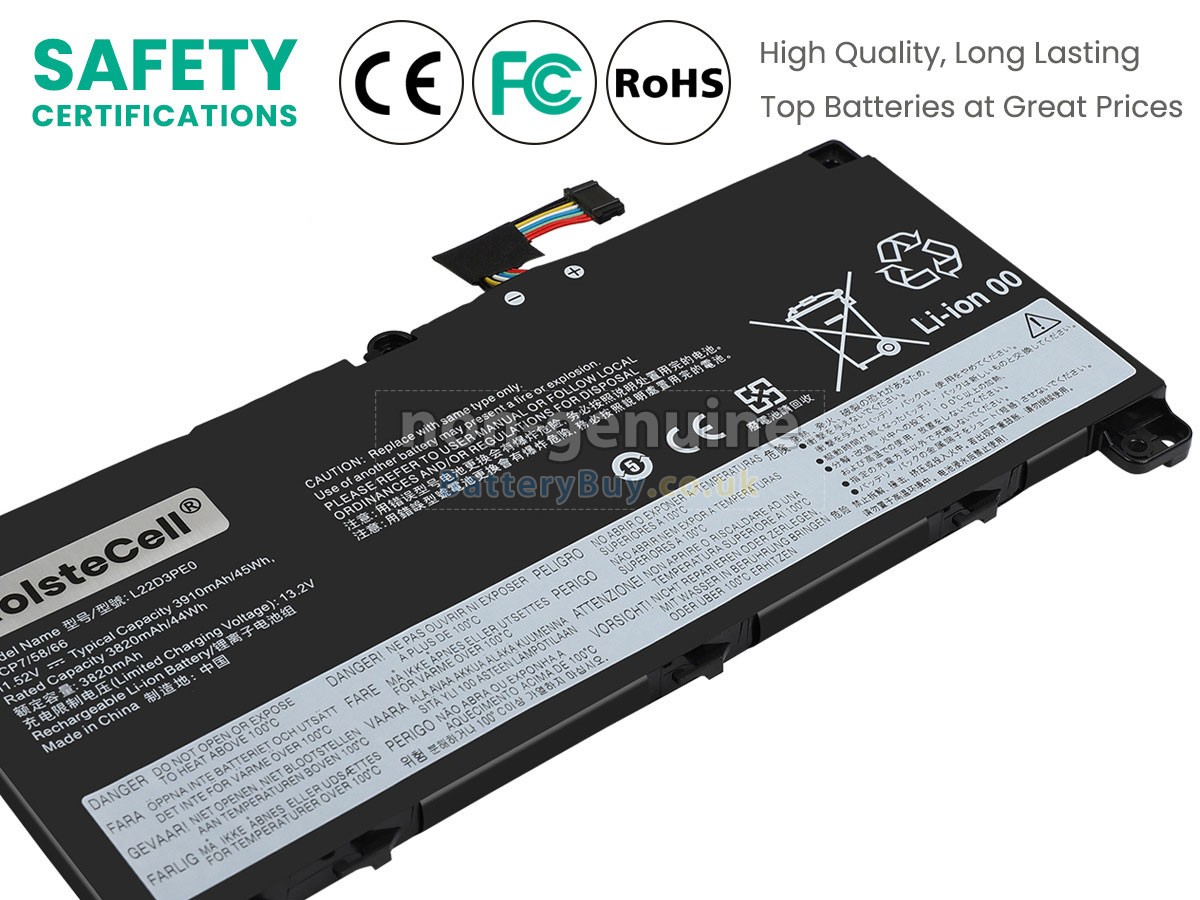 replacement battery for Lenovo L22D3PE0