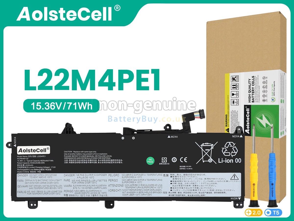 replacement battery for Lenovo L22C4PE1
