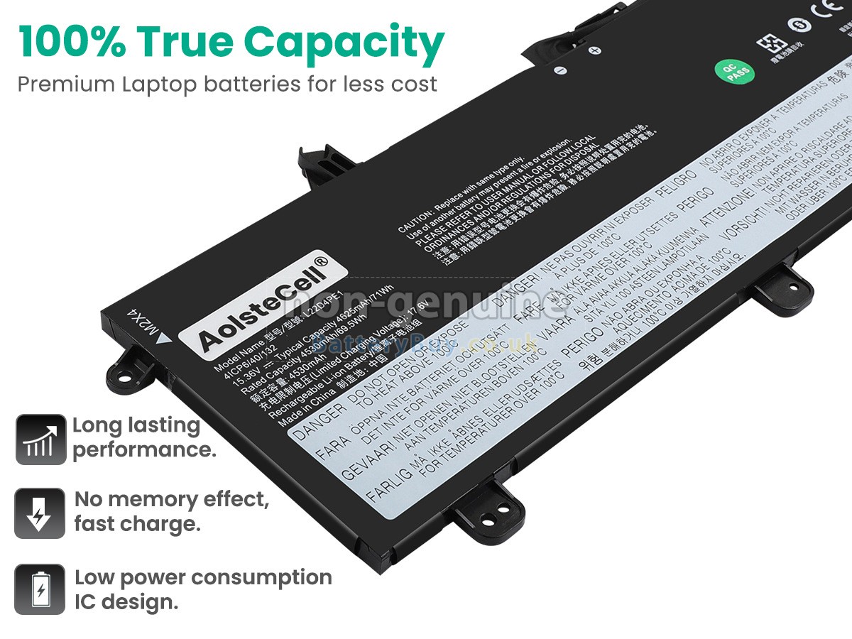 replacement battery for Lenovo L22C4PE1