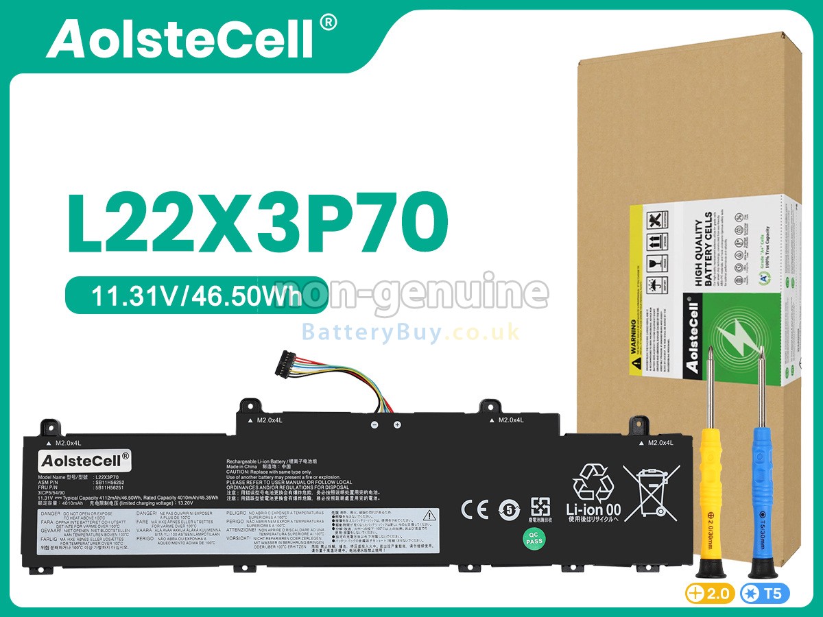 replacement battery for Lenovo L22B3P70