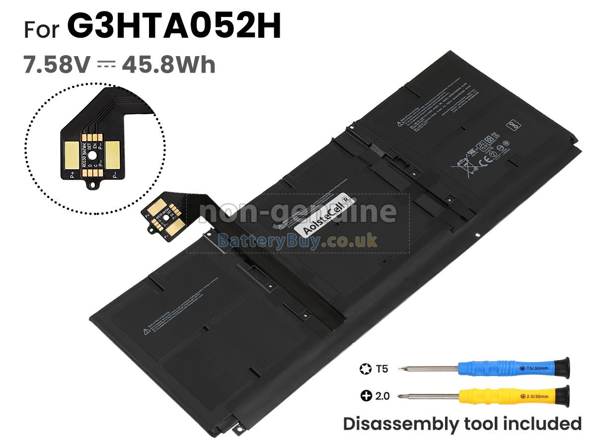 replacement battery for Microsoft Surface LAPTOP 3 1867