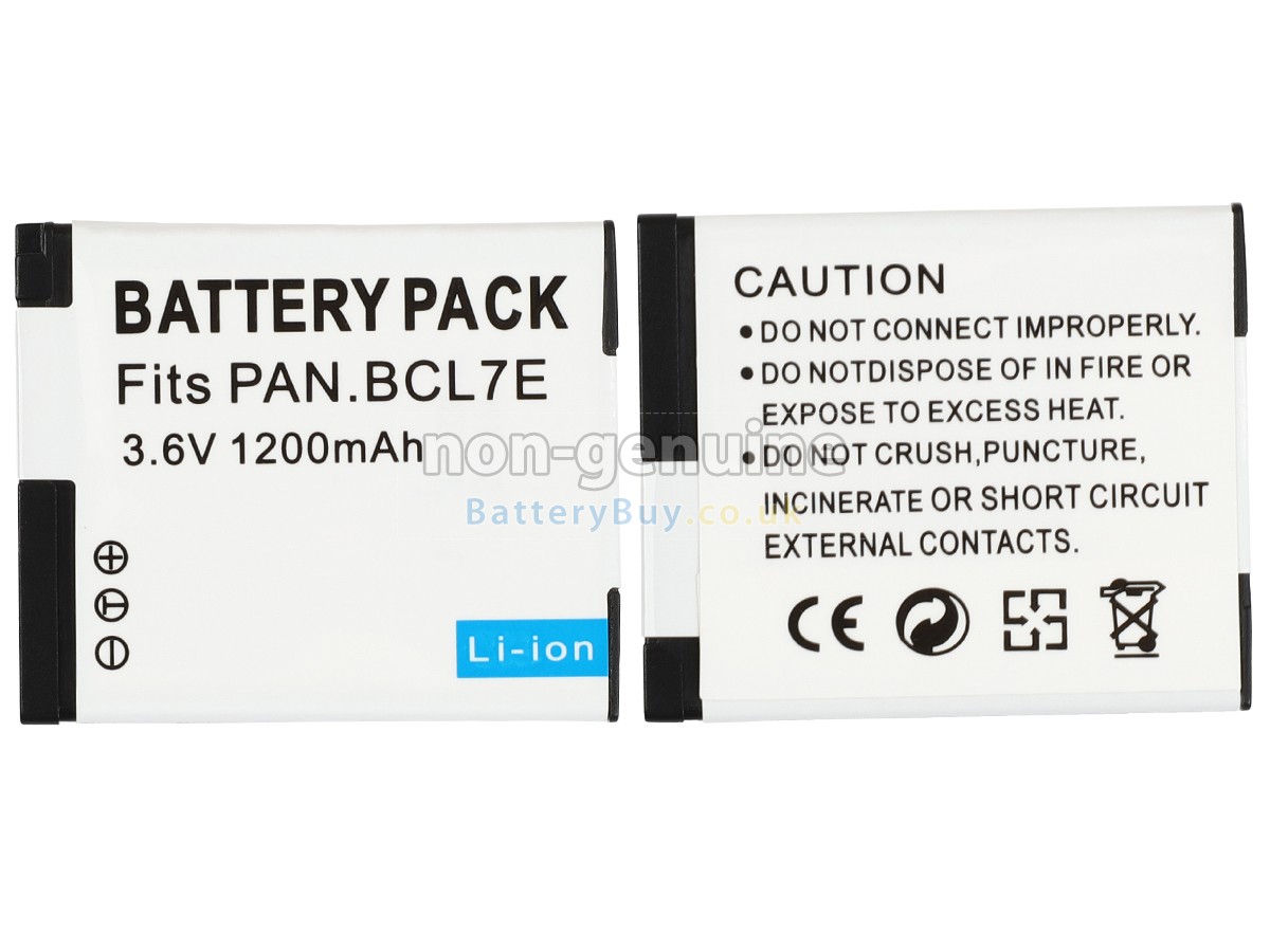 replacement battery for Panasonic DMW-BCL7E