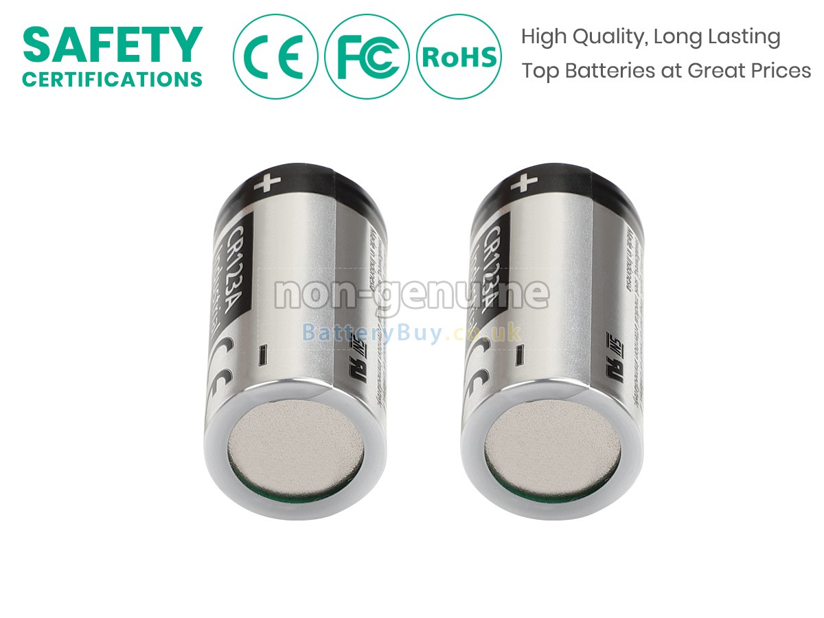 replacement battery for Panasonic CR123A