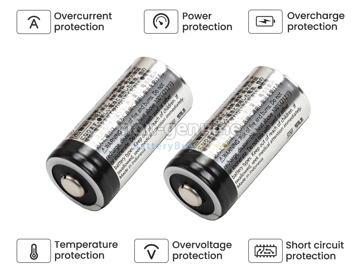 replacement battery for Panasonic CR123A