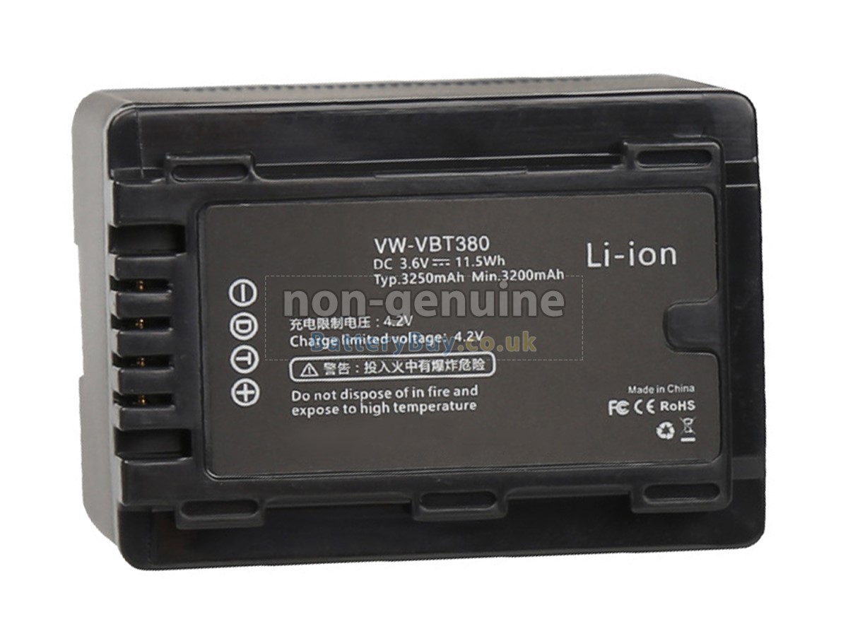 Panasonic HC-W580M replacement battery from United Kingdom(11.5Wh