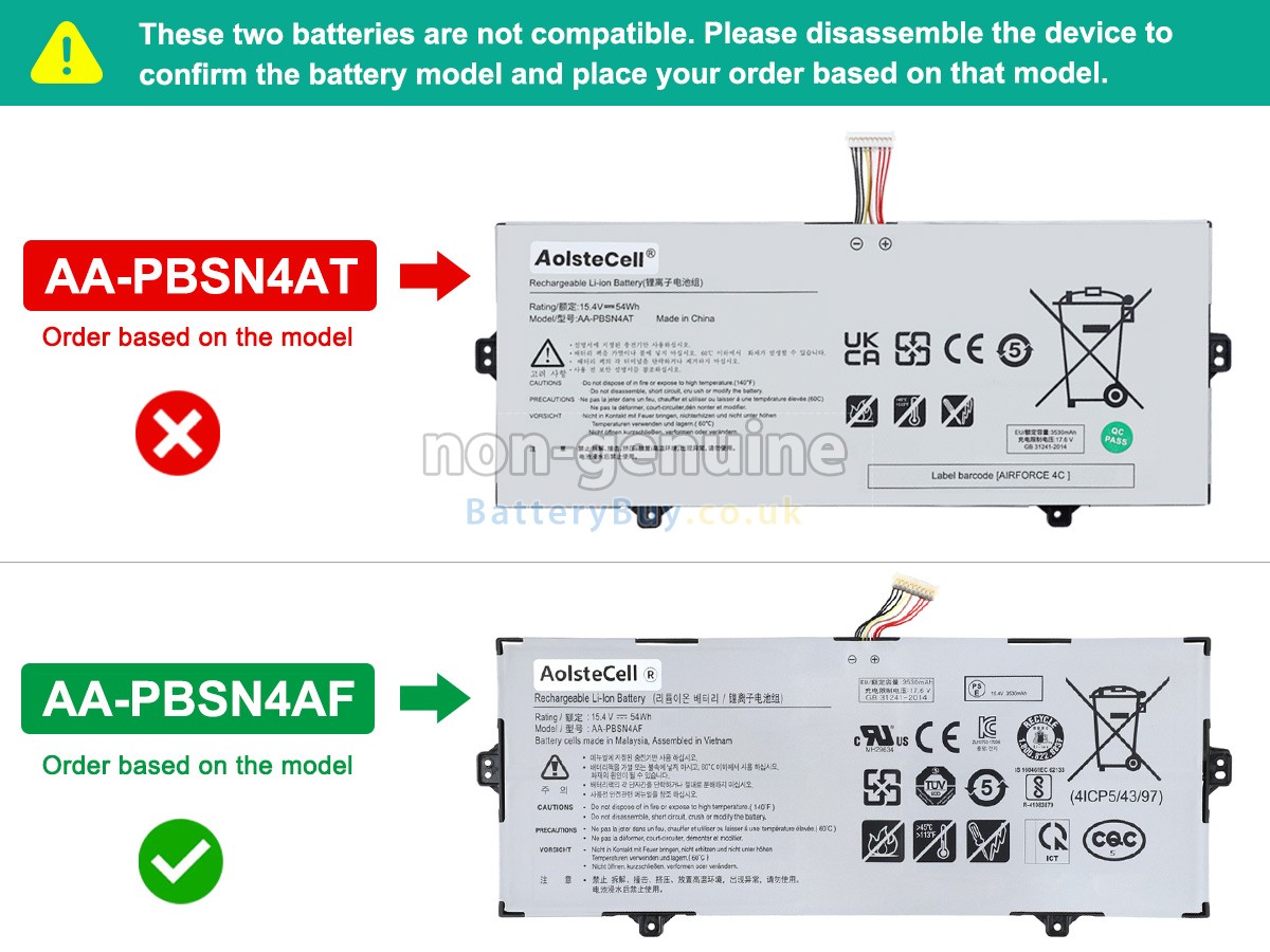 replacement battery for Samsung NP930SBE-K01HK