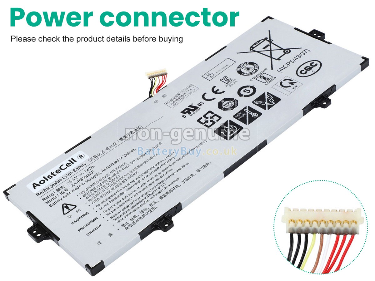replacement battery for Samsung NP930SBE-K01HK