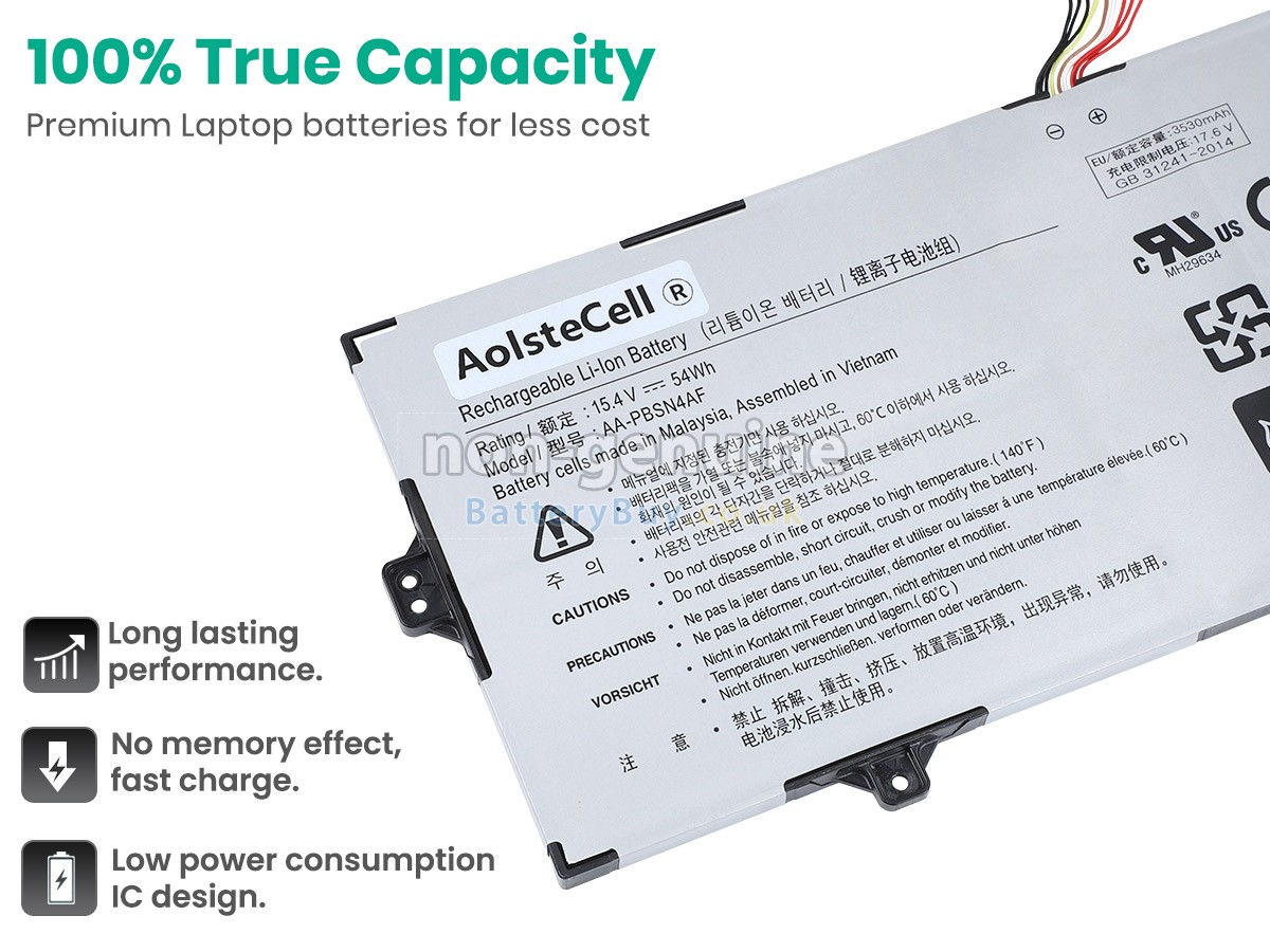 replacement battery for Samsung NP930SBE-K01HK
